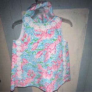 12-18 m Lilly Pulitzer Super Rare shift w bottoms lobsta roll
